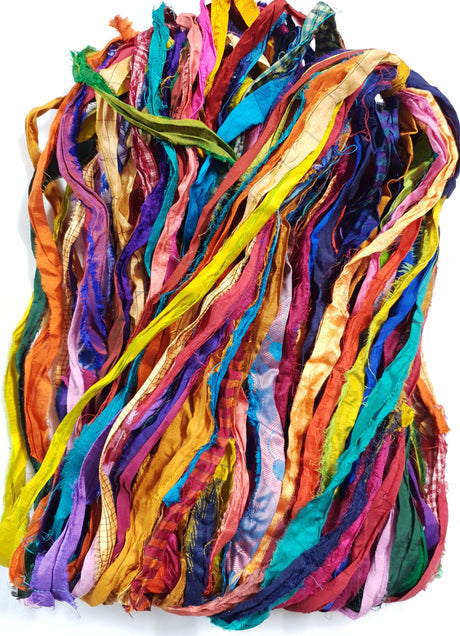 Reclaimed Sari Ribbon Hank - Unique - MK