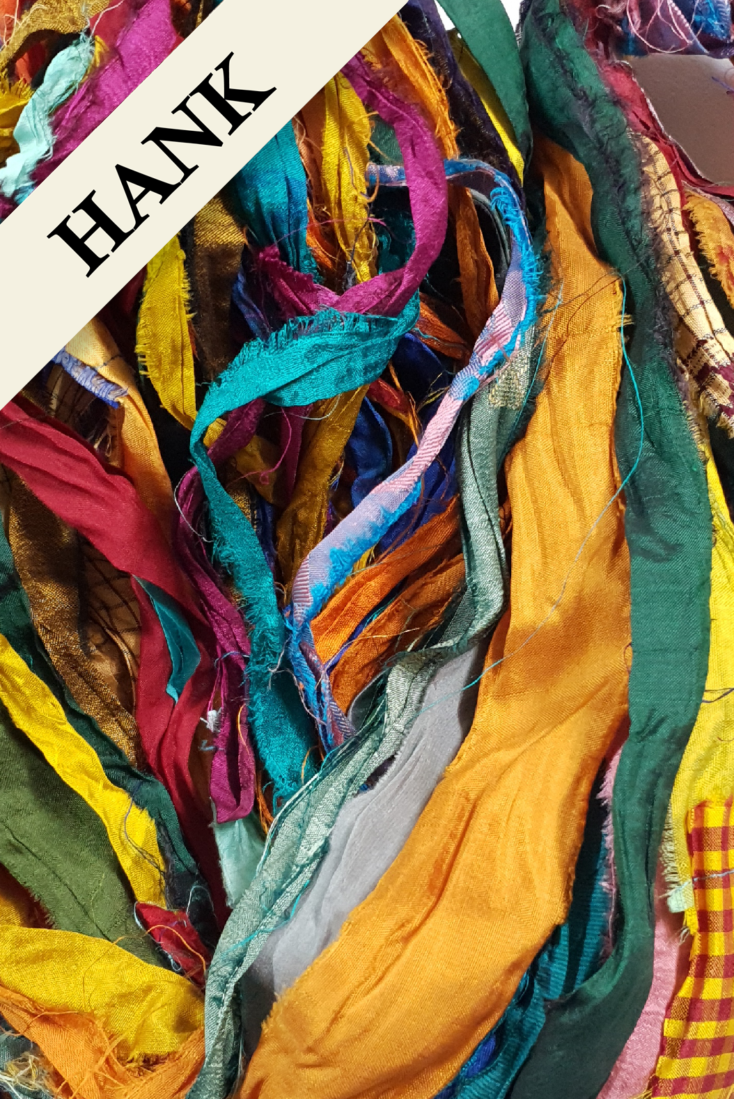 Reclaimed Sari Ribbon Hank - Unique - ML