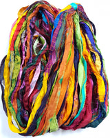 Reclaimed Sari Ribbon Hank - Unique - MM
