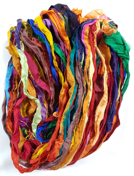 Reclaimed Sari Ribbon Hank - Unique - MO