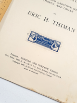 Authentic Vintage 1931 Sheet Music Book - The Parables - Eric H. Thiman - MP