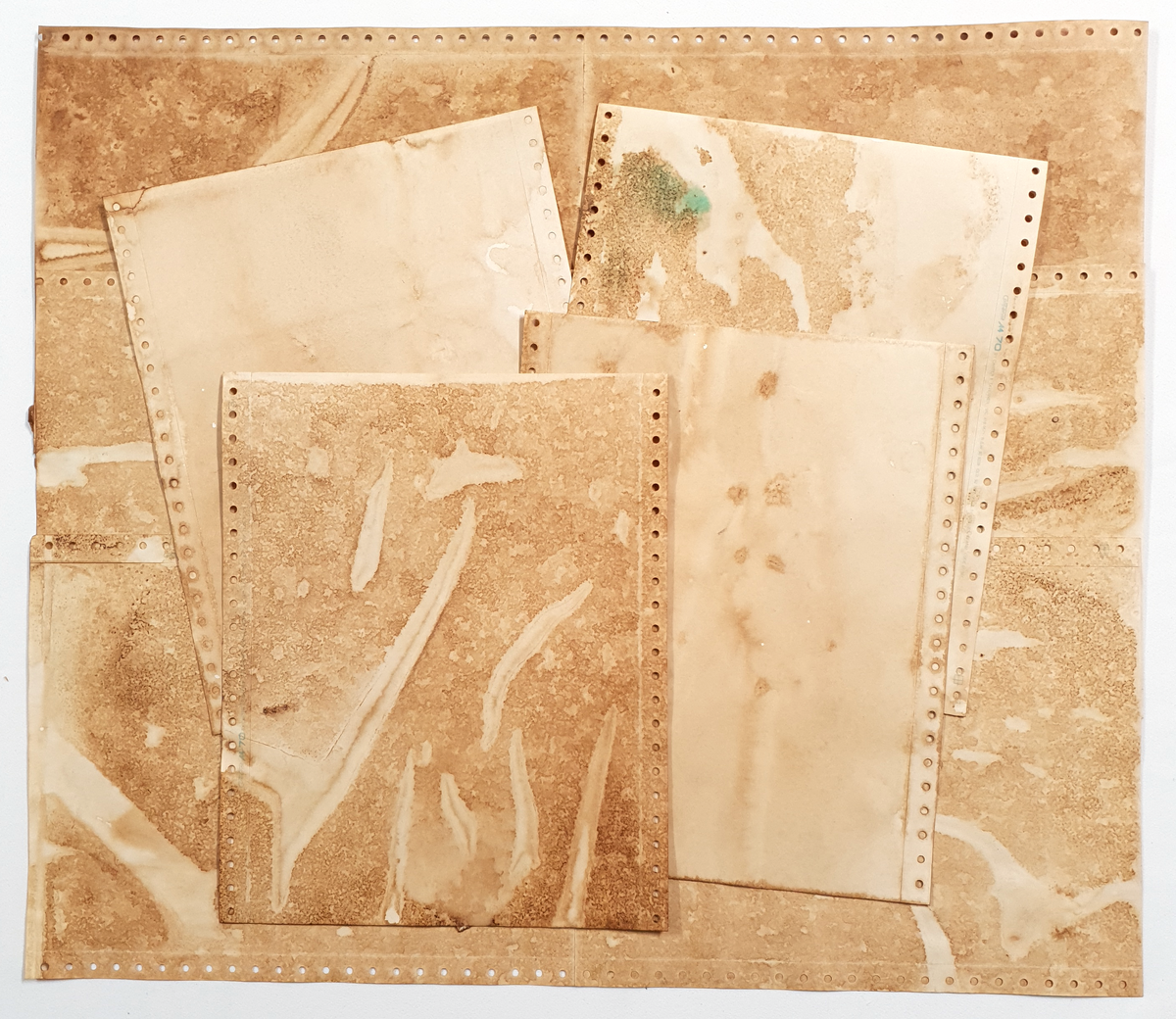 Hand Dyed Vintage Continuous Computer Paper – 10 Piece Pack - MQ