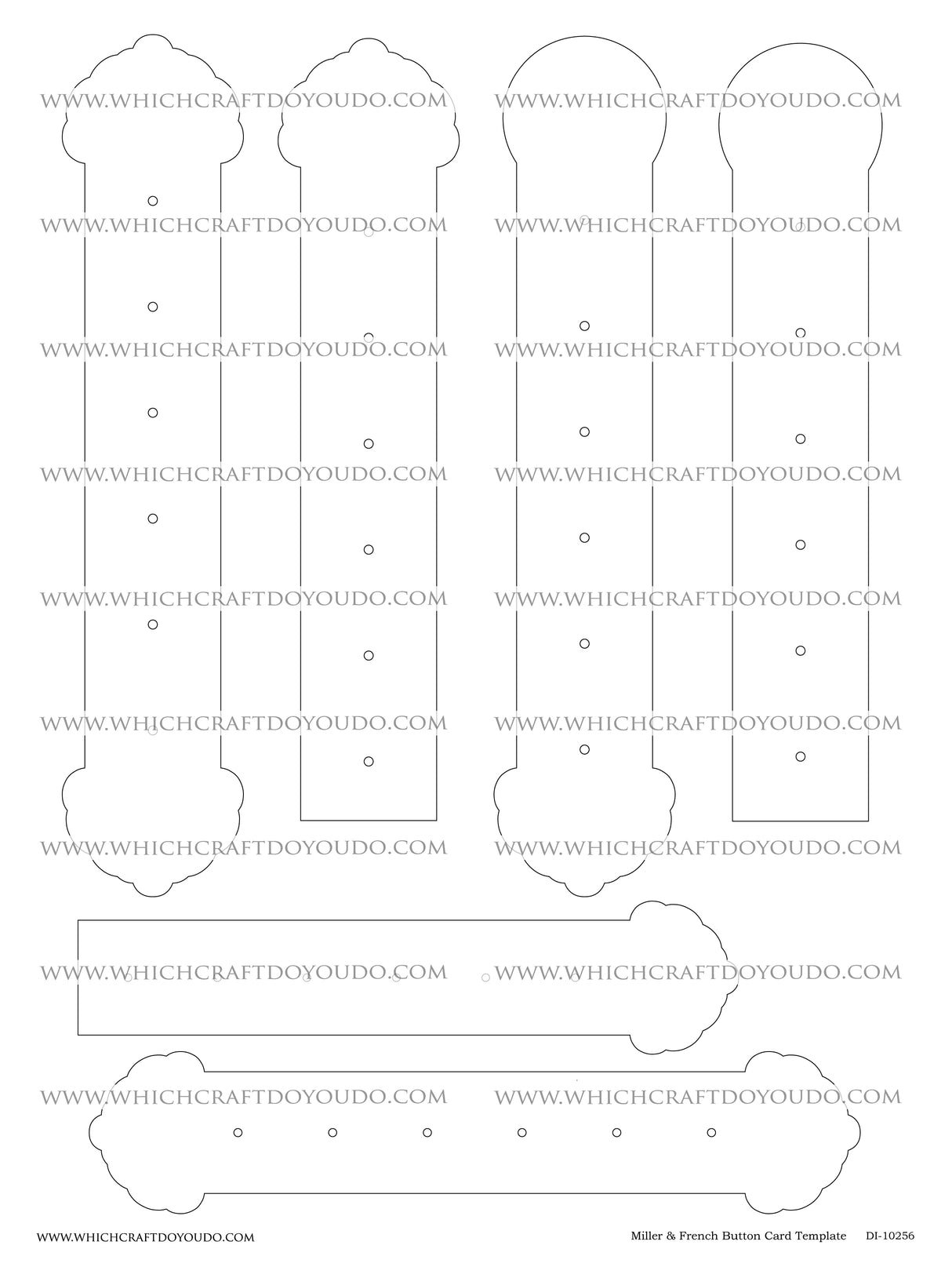 FREEBIE - Miller & French Button Card Template - DI-10256 - Digital Do ...