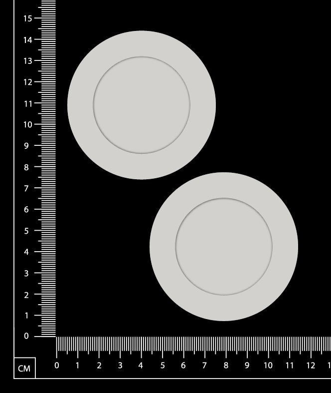 Mini Frames - Circles - White Chipboard