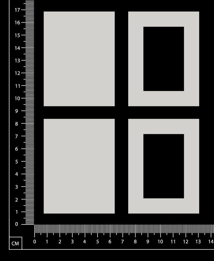 Mini Frames - Rectangles - White Chipboard