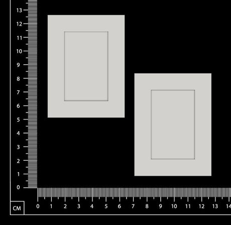 Mini Frames - Rectangles - White Chipboard