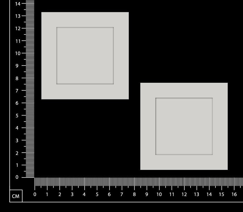 Mini Frames - Squares - White Chipboard