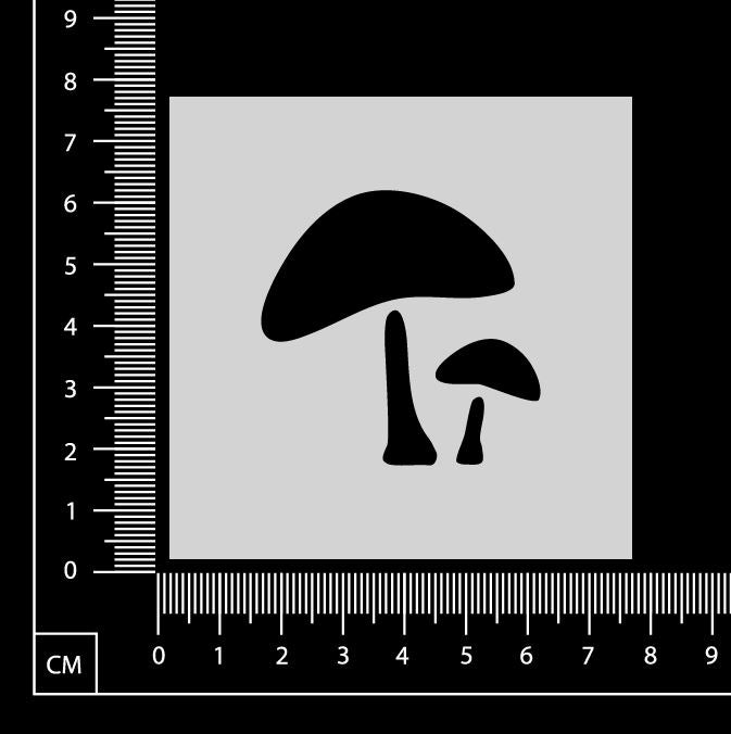 CLEARANCE - Mushroom - C - Stencil - 75mm x 75mm