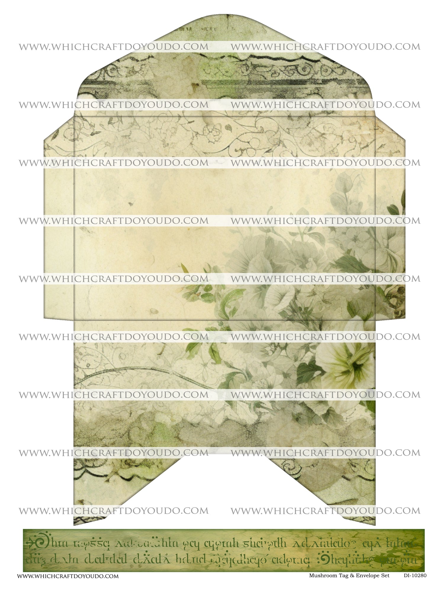 FREEBIE - Mushroom Tag & Envelope Set - DI-10280 - Digital Download