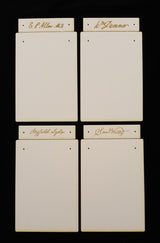 Note Pad Base & Topper - Set A - White Chipboard