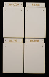 Note Pad Base & Topper - Set C - White Chipboard