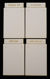 Note Pad Base & Topper - Set D - White Chipboard