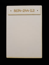 Note Pad Base & Topper - Set D - White Chipboard