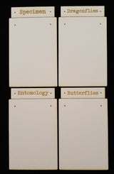 Note Pad Base & Topper - Set E - White Chipboard