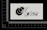 Elegant Word - Notes - White Chipboard