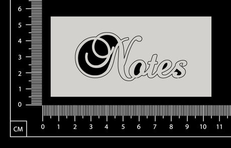 Elegant Word - Notes - White Chipboard