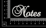 Elegant Word - Notes - White Chipboard