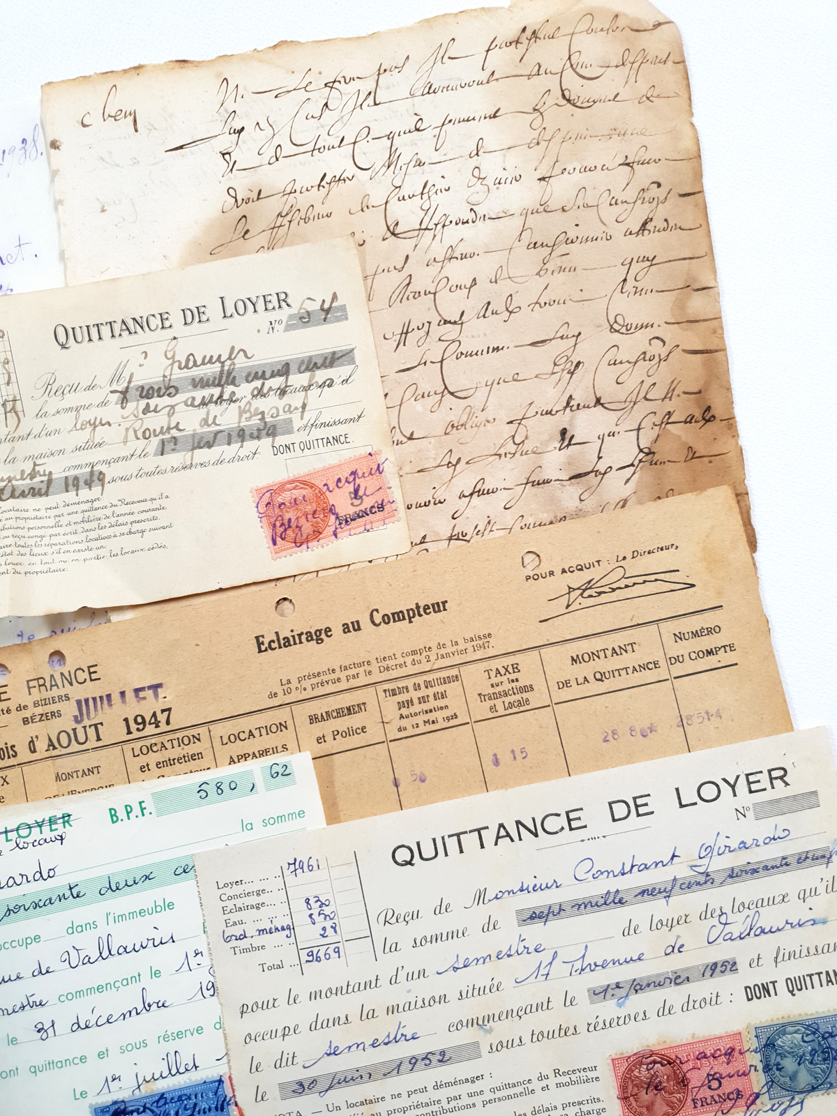 Authentic Vintage/Antique Document Pack - OC