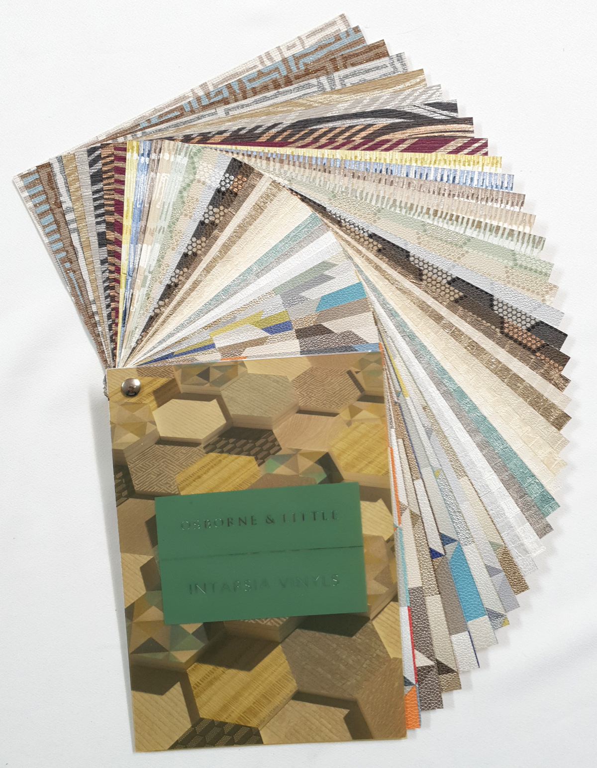 Osborne & Little Intarsia Vinyls - Wallpaper Sample Swatch Book - PF