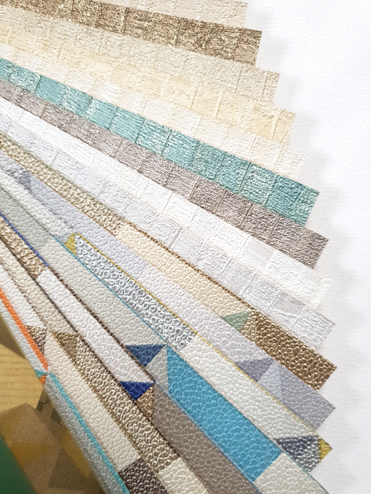 Osborne & Little Intarsia Vinyls - Wallpaper Sample Swatch Book - PF