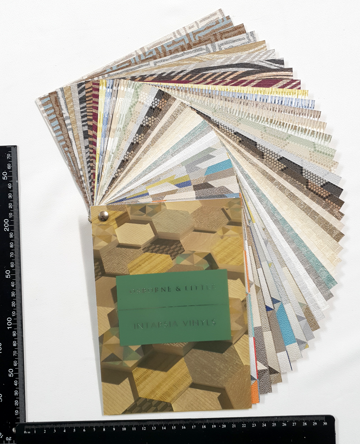 Osborne & Little Intarsia Vinyls - Wallpaper Sample Swatch Book - PF