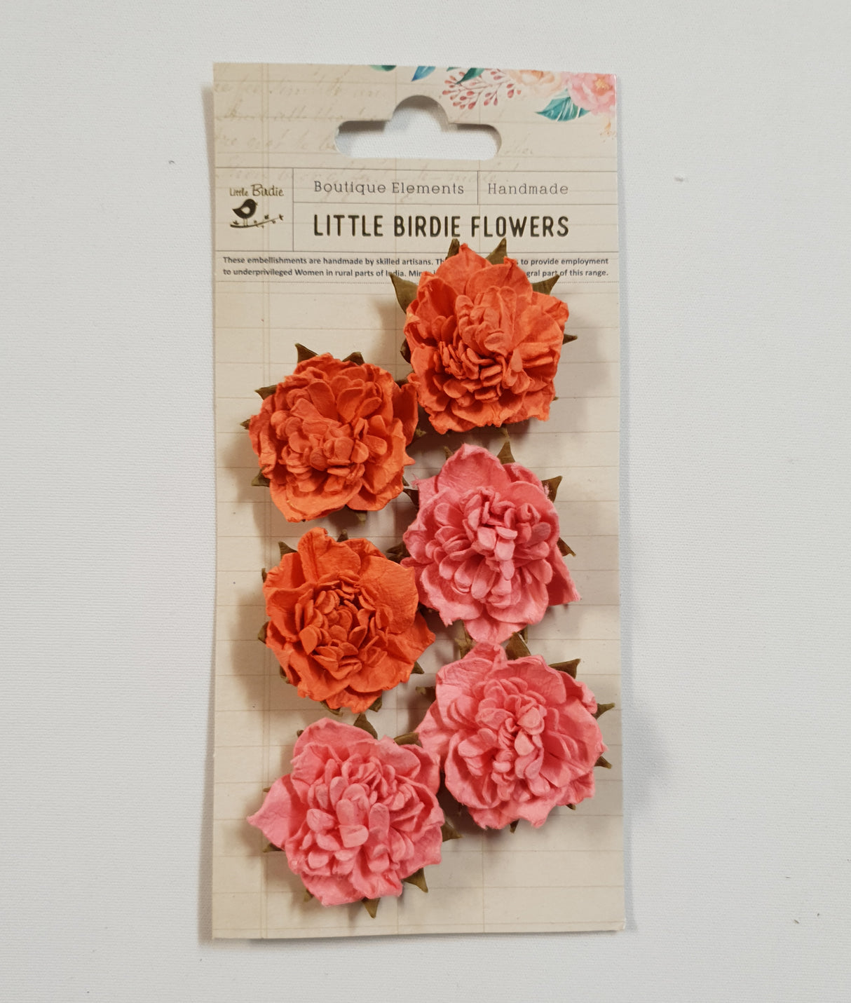 Paper Flowers - Camila - Coral