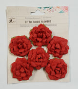 Paper Flowers -  Carol - Cherry