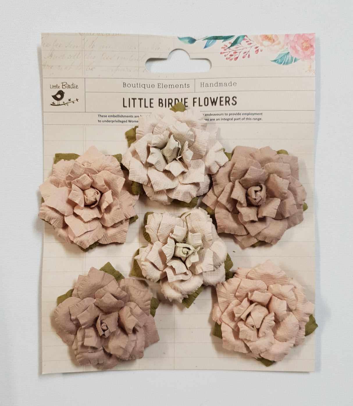 Paper Flowers -  Carol - Dusty Rose