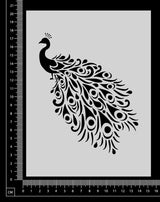 Peacock - C - Stencil - 150mm x 200mm