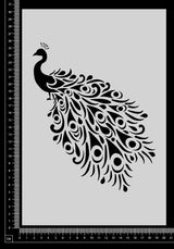 Peacock - C - Stencil - 200mm x 300mm