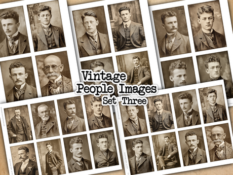 Vintage People Images - Set Three - DI-10314 - Digital Download