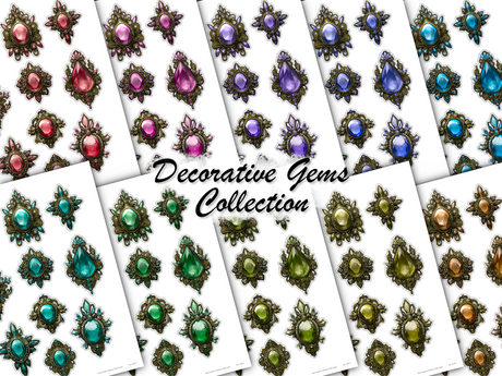 Decorative Gems Collection - DI-10267 - Digital Download