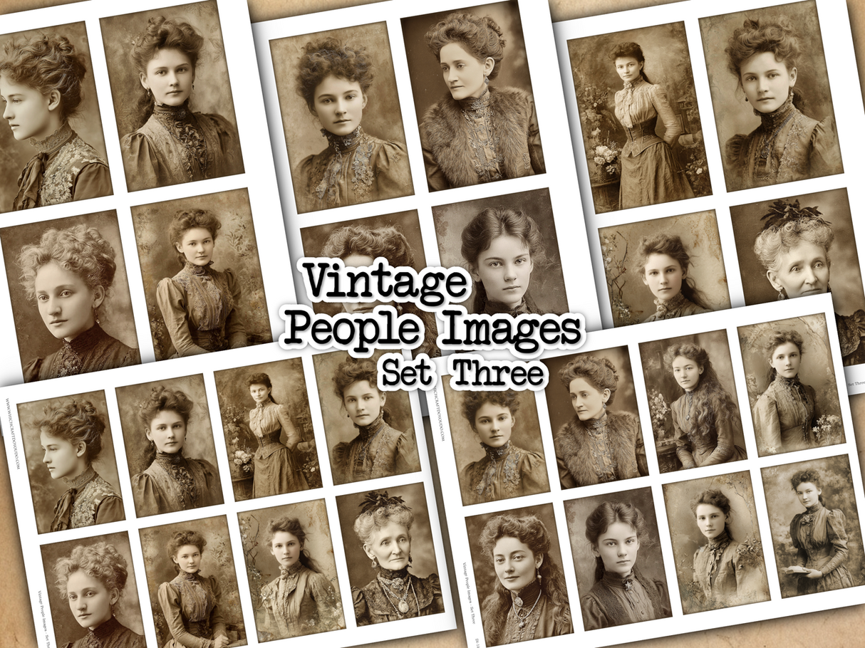 Vintage People Images - Set Three - DI-10314 - Digital Download