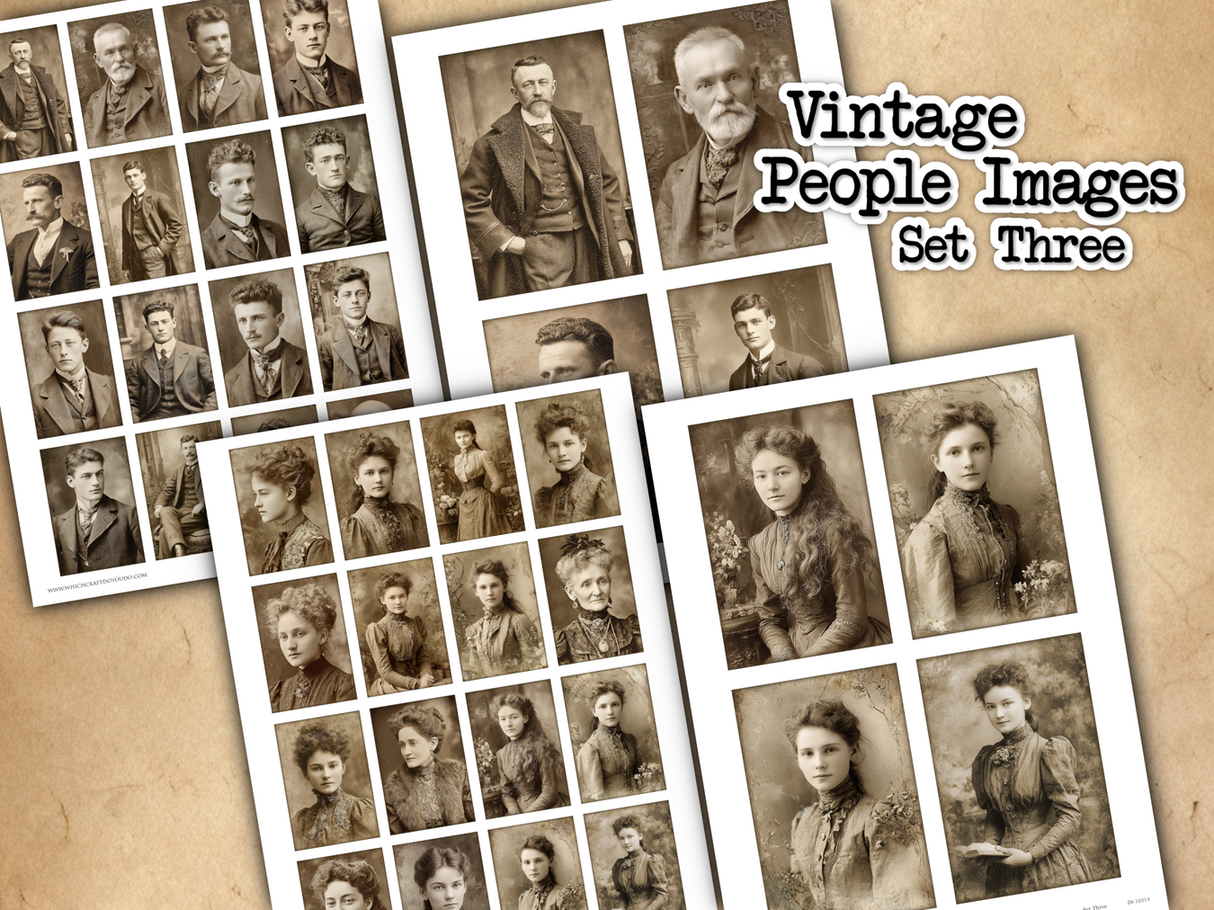 Vintage People Images - Set Three - DI-10314 - Digital Download