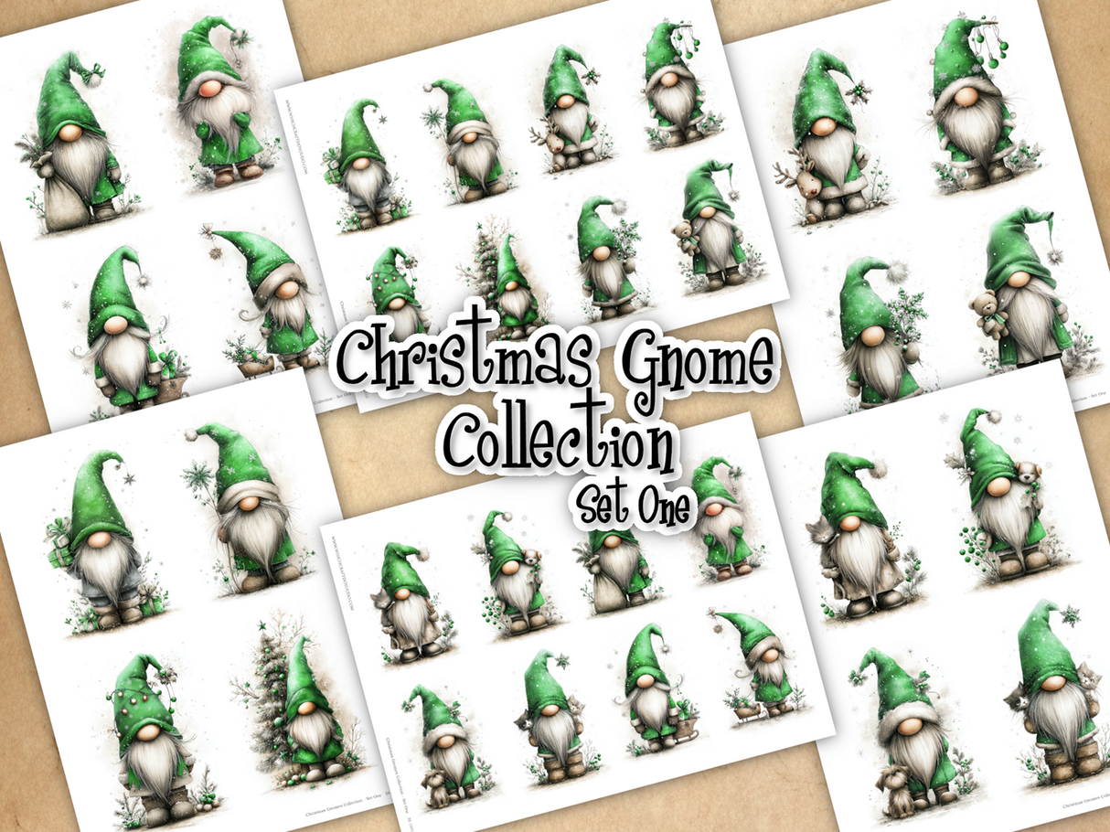 Christmas Gnome Collection - Set One - DI-10315 - Digital Download