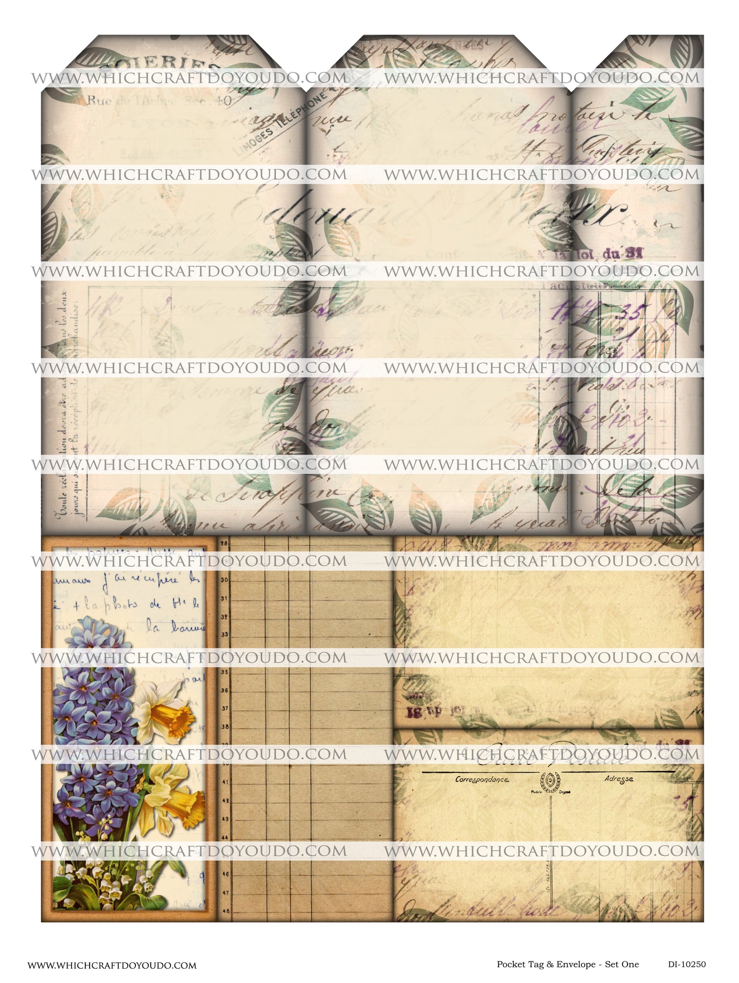 FREEBIE - Pocket Tag & Envelope - Set One - DI-10250 - Digital Download