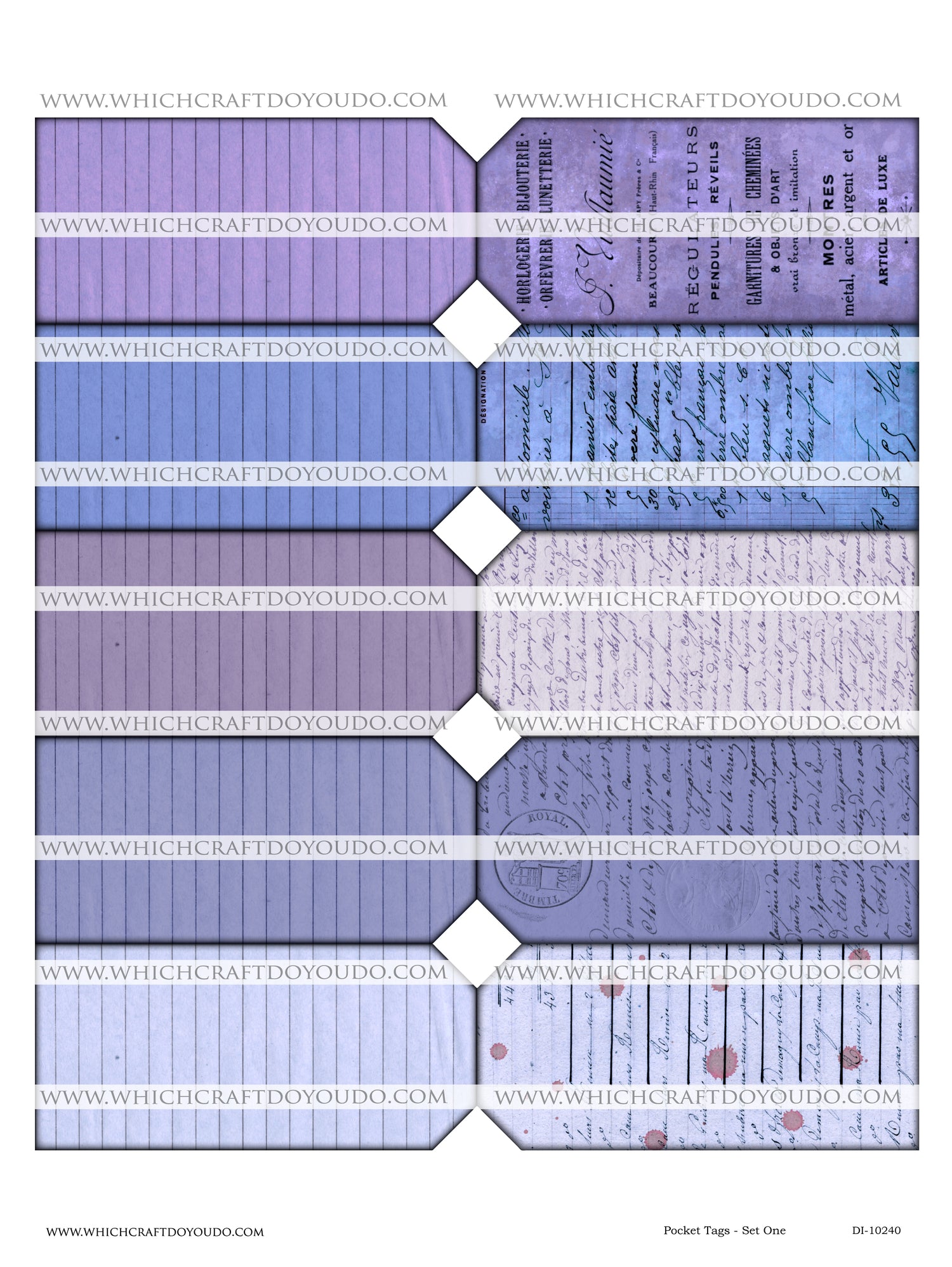 Pocket Tags - Set One - DI-10240 - Digital Download