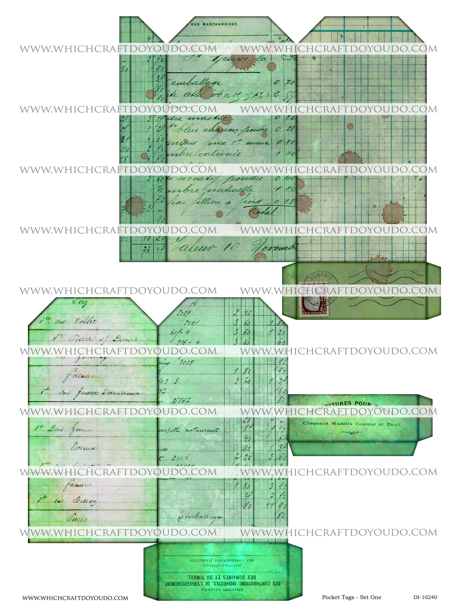 Pocket Tags - Set One - DI-10240 - Digital Download