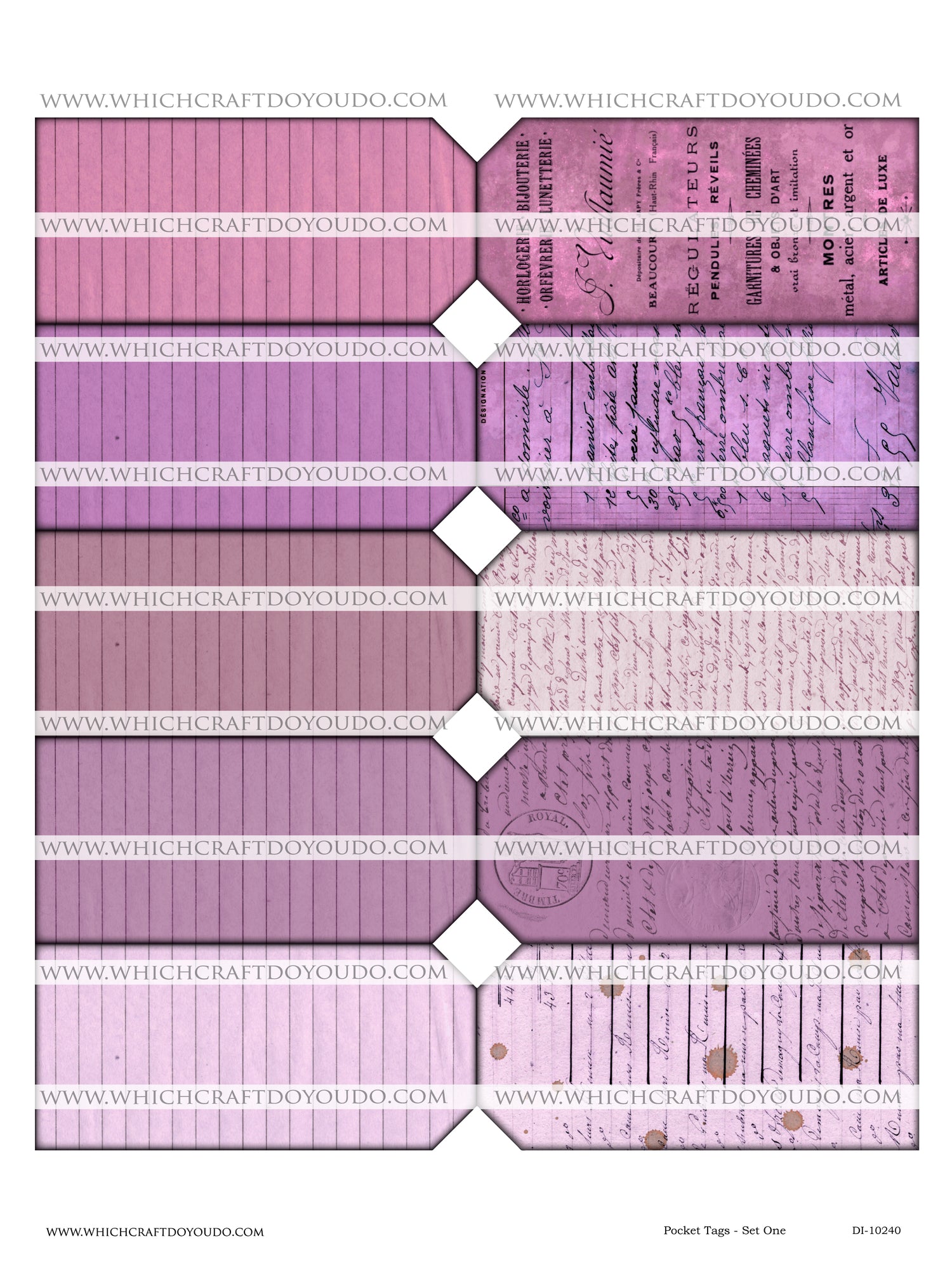 Pocket Tags - Set One - DI-10240 - Digital Download