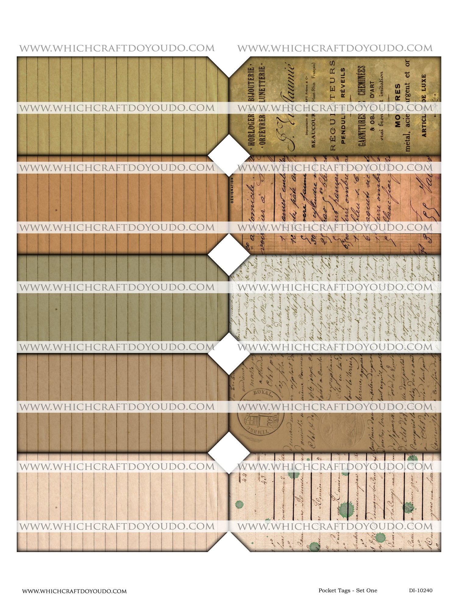 Pocket Tags - Set One - DI-10240 - Digital Download