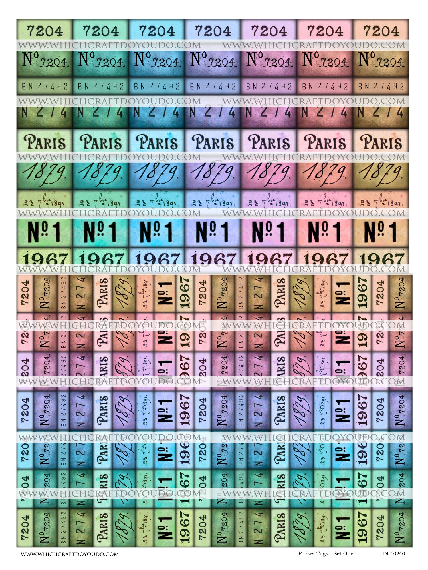 Pocket Tags - Set One - DI-10240 - Digital Download