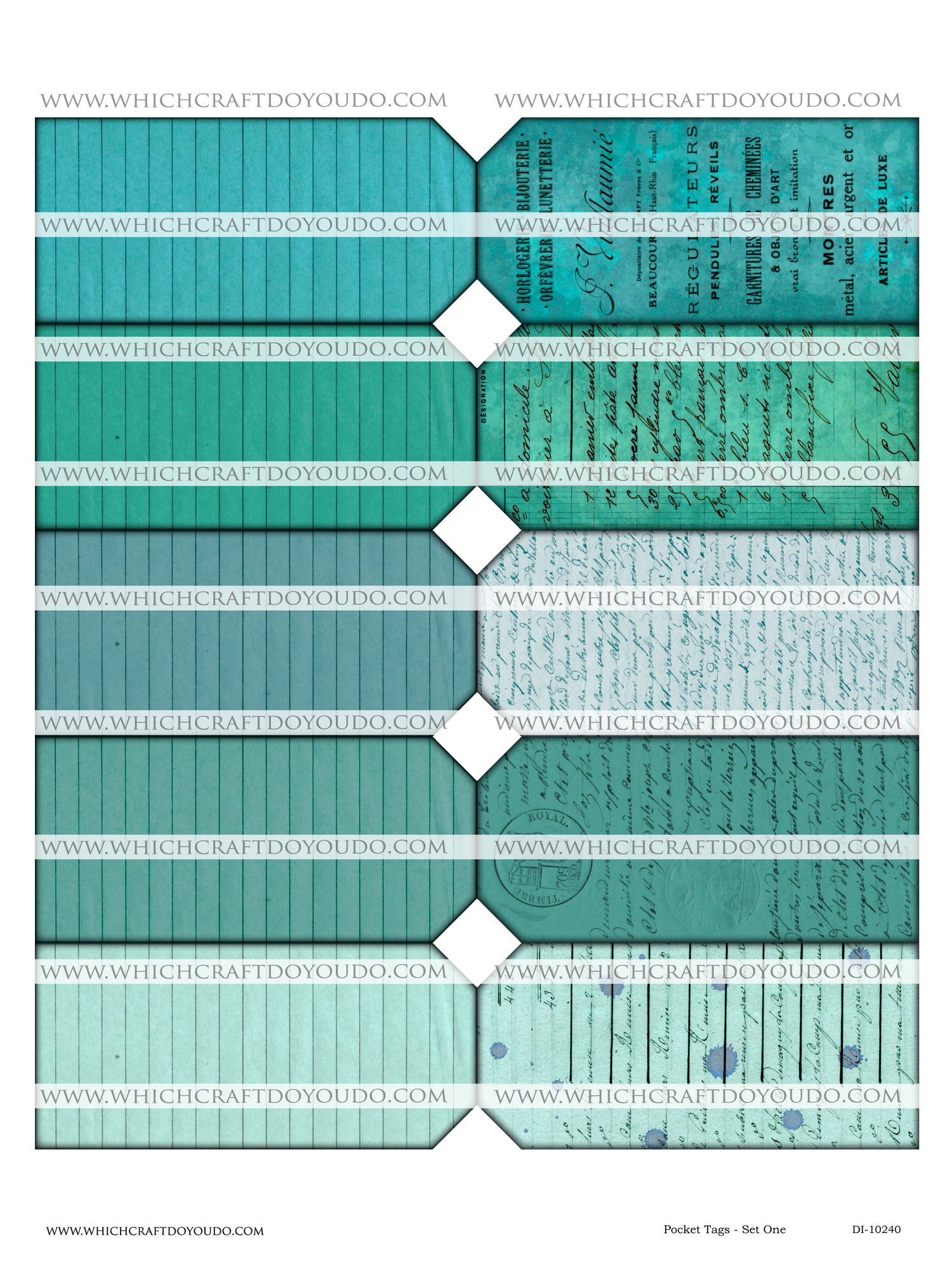 Pocket Tags - Set One - DI-10240 - Digital Download
