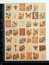 Cut Apart Stickers Sheet - Postage Stamps - VPS-S11