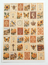 Cut Apart Stickers Sheet - Postage Stamps - VPS-S11