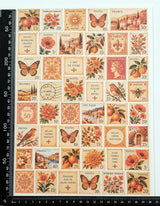 Cut Apart Stickers Sheet - Postage Stamps - VPS-S12