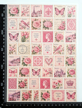 Cut Apart Stickers Sheet - Postage Stamps - VPS-S14