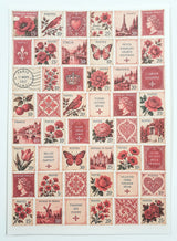 Cut Apart Stickers Sheet - Postage Stamps - VPS-S17