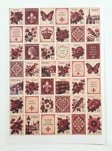 Cut Apart Stickers Sheet - Postage Stamps - VPS-S5