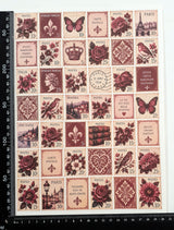Cut Apart Stickers Sheet - Postage Stamps - VPS-S5