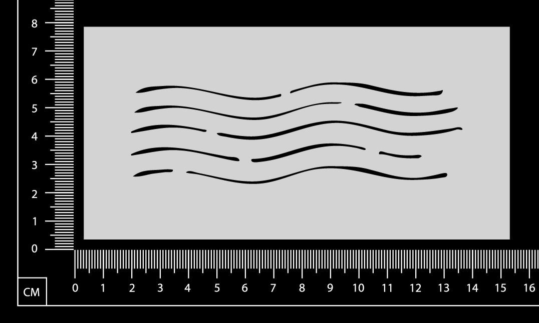 Postmark Lines - Stencil - 75mm x 150mm